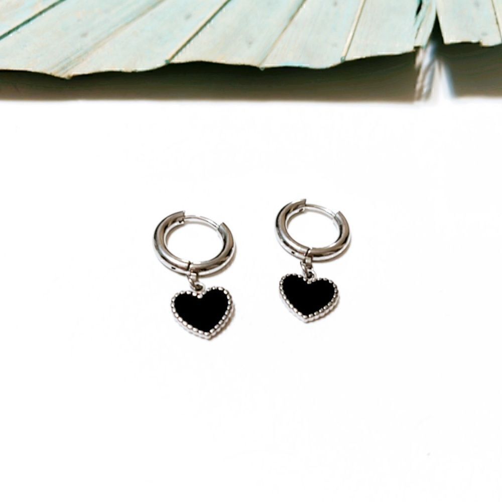heart hoop  earrings #80